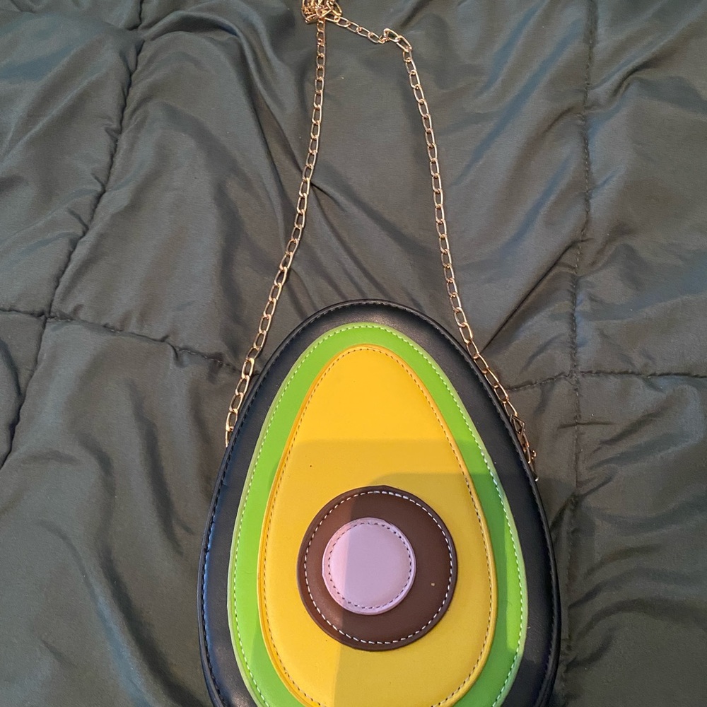 Colorful Avocado-Shaped Crossbody Bag